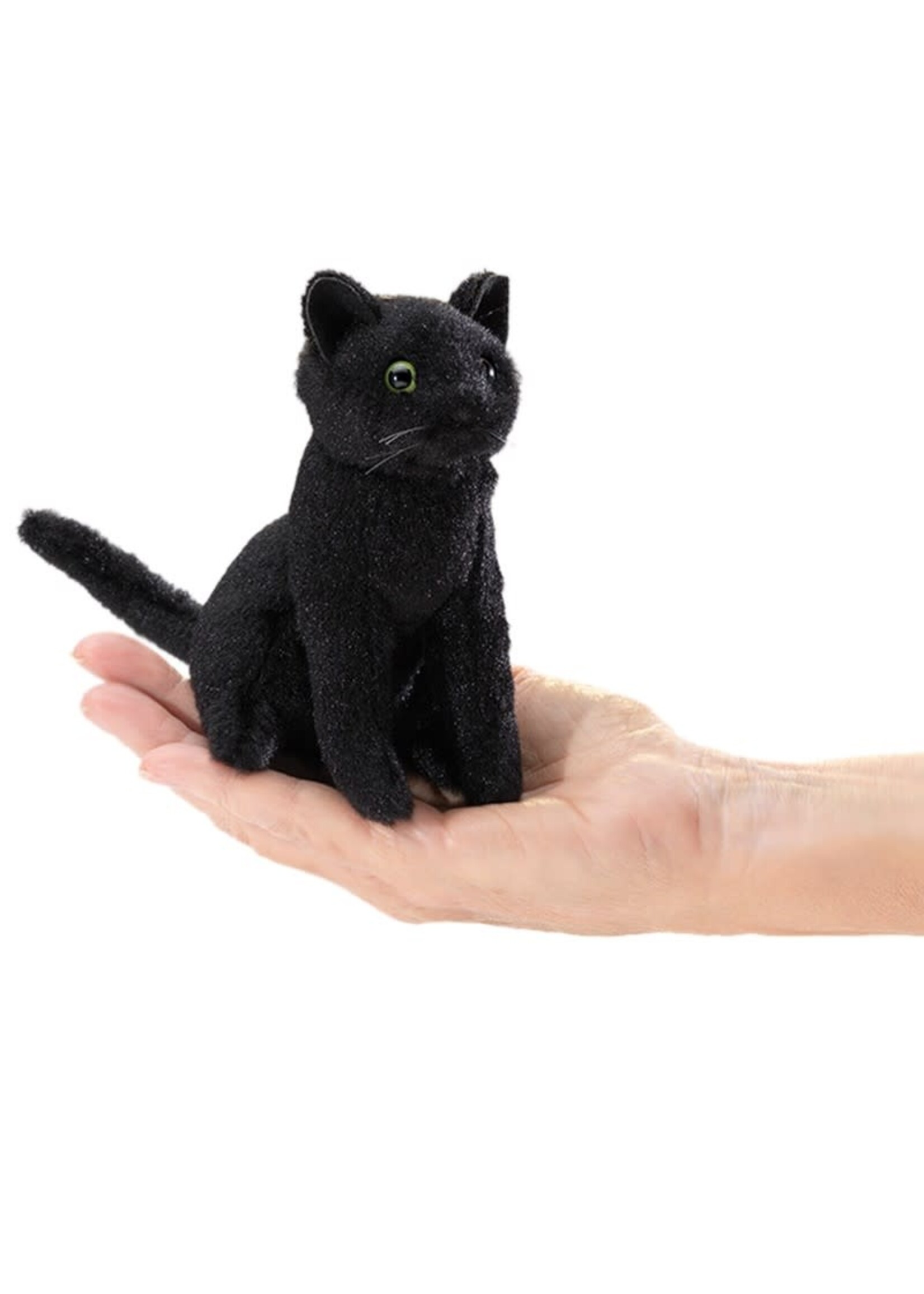 Mini Cat Black Finger Puppet