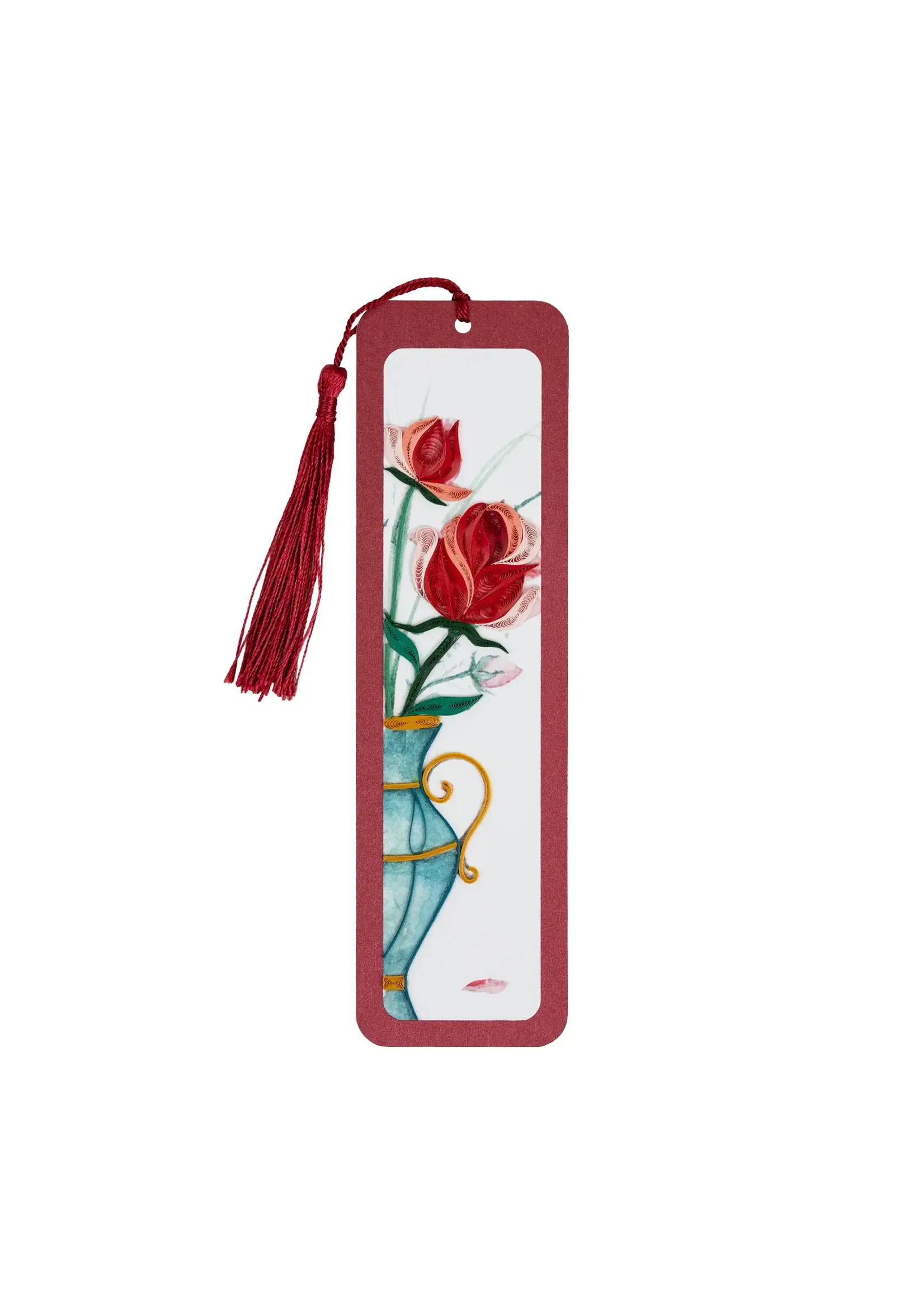 Victorian Rose Handmade Quilled Paper Bookmark