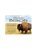 Advice from a Bison Jumbo Magnet