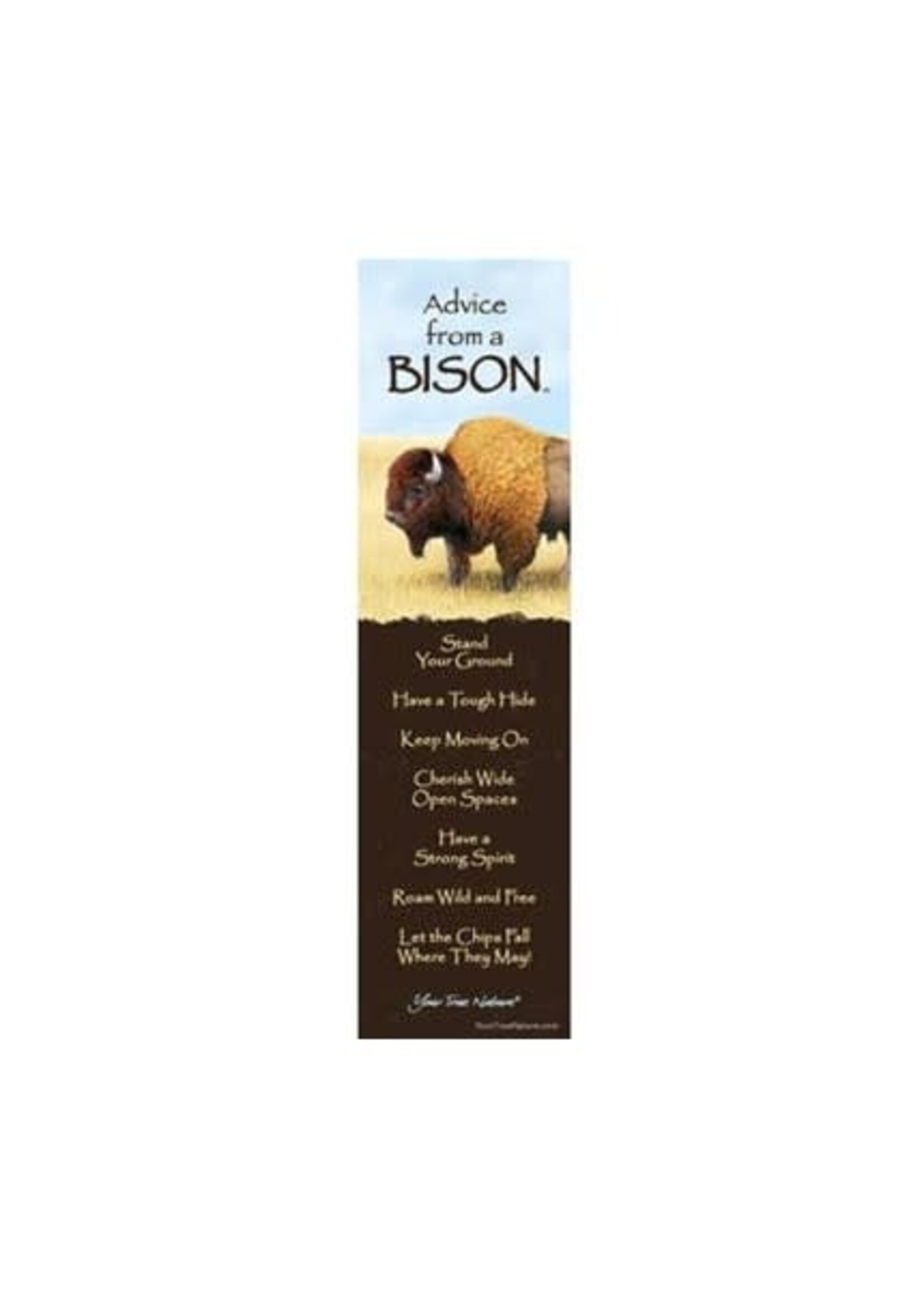Advice From a Bison Laminated Bookmark