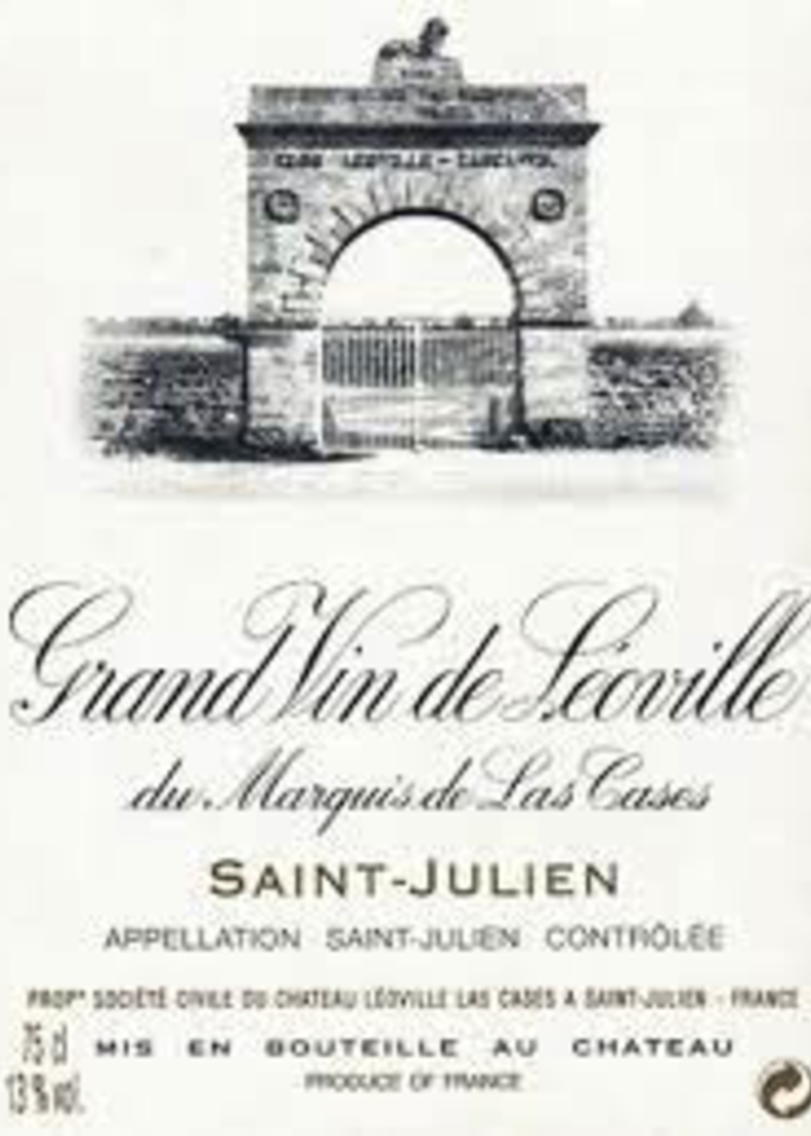 Leoville Las Cases Grand Vin de Leoville du Marquis de Las Cases Mirror Collection 6 bottle case 1 X 1982-1990-1996-2000-2005-2009 750ML