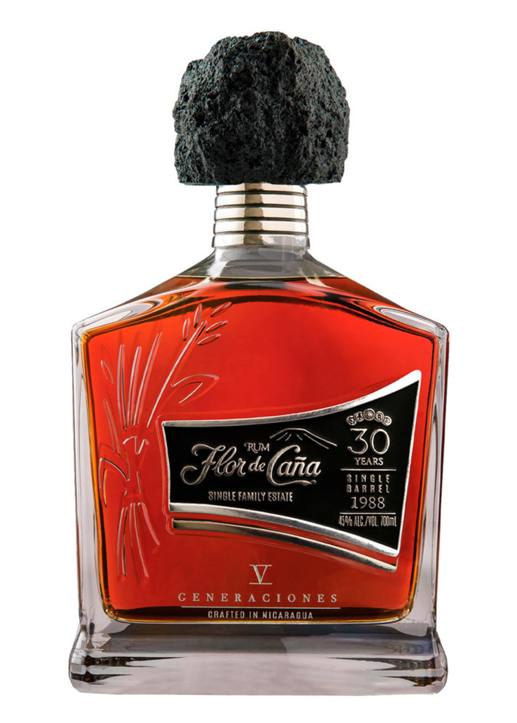 Flor de Cana Flor de Cana Rum 30 Year Old "V Generaciones" 750ML