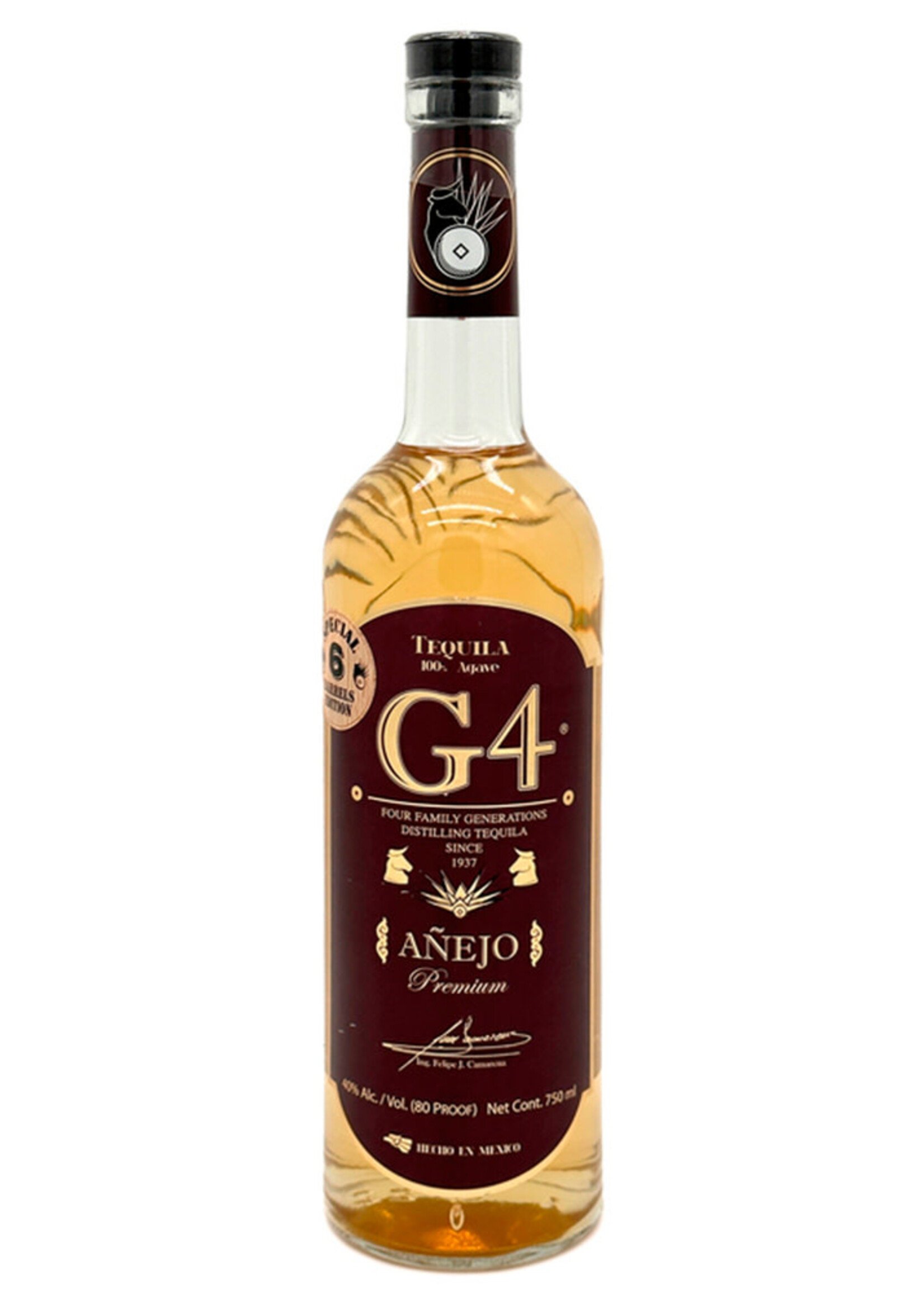 G4 Tequila Anejo "Six Barrel Edition" 750ML