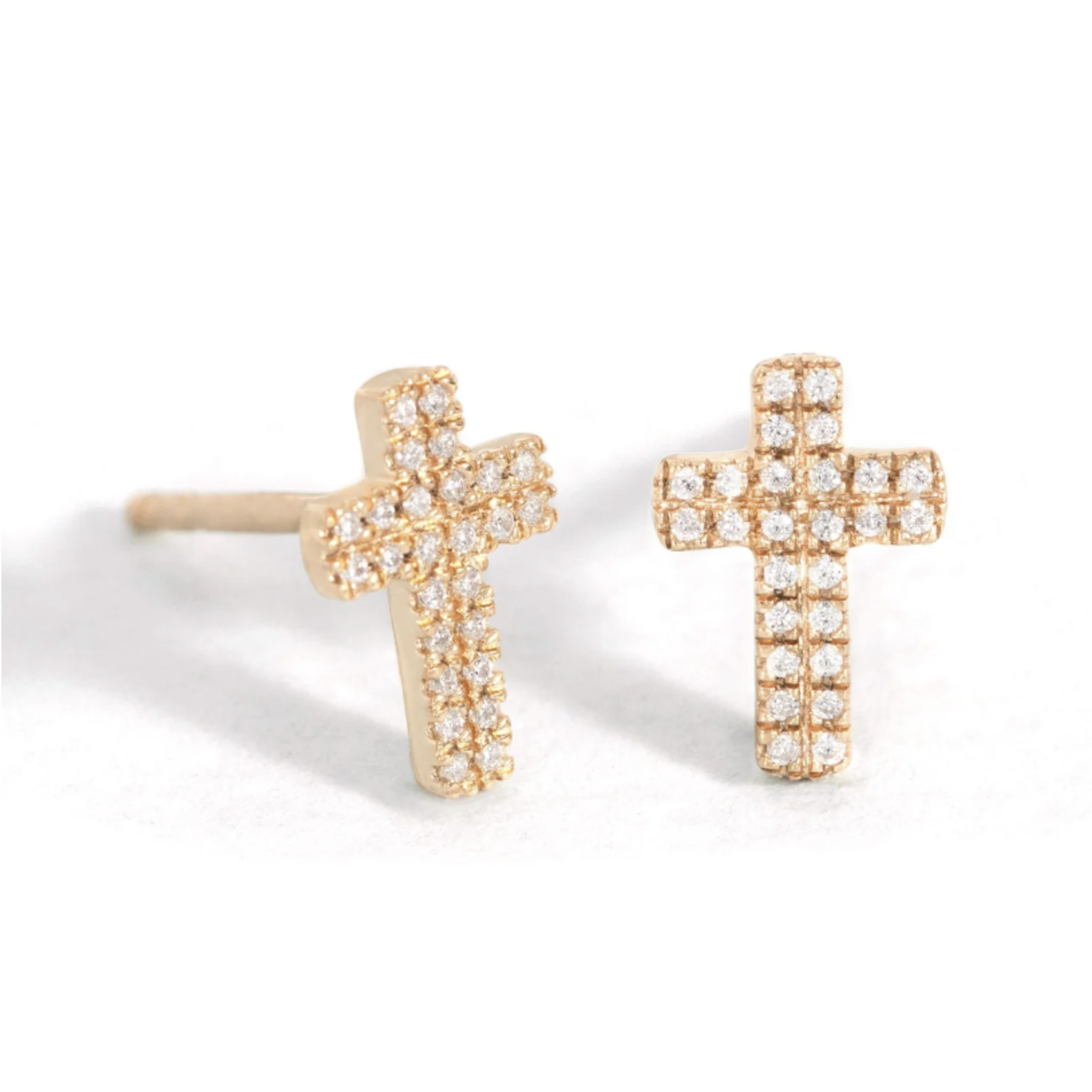 Ella Stein Small Cross Earrings