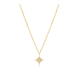 Ania Haie 14KT Yellow Gold Opal and White Sapphire Star Necklace
