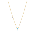 Ania Haie 14k Yellow Gold Turquoise and White Sapphire Necklace