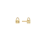 Ania Haie 14K Yellow Gold Padlock Earrings