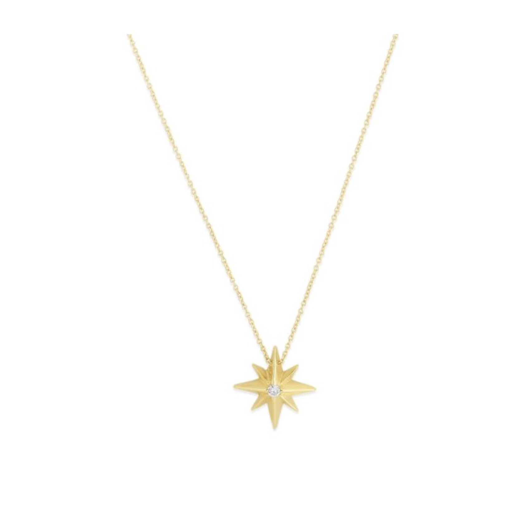 Royal Chain 14K Gold Diamond North Star Necklace