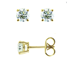 Royal Chain 14K Gold .25ct Diamond Earring
