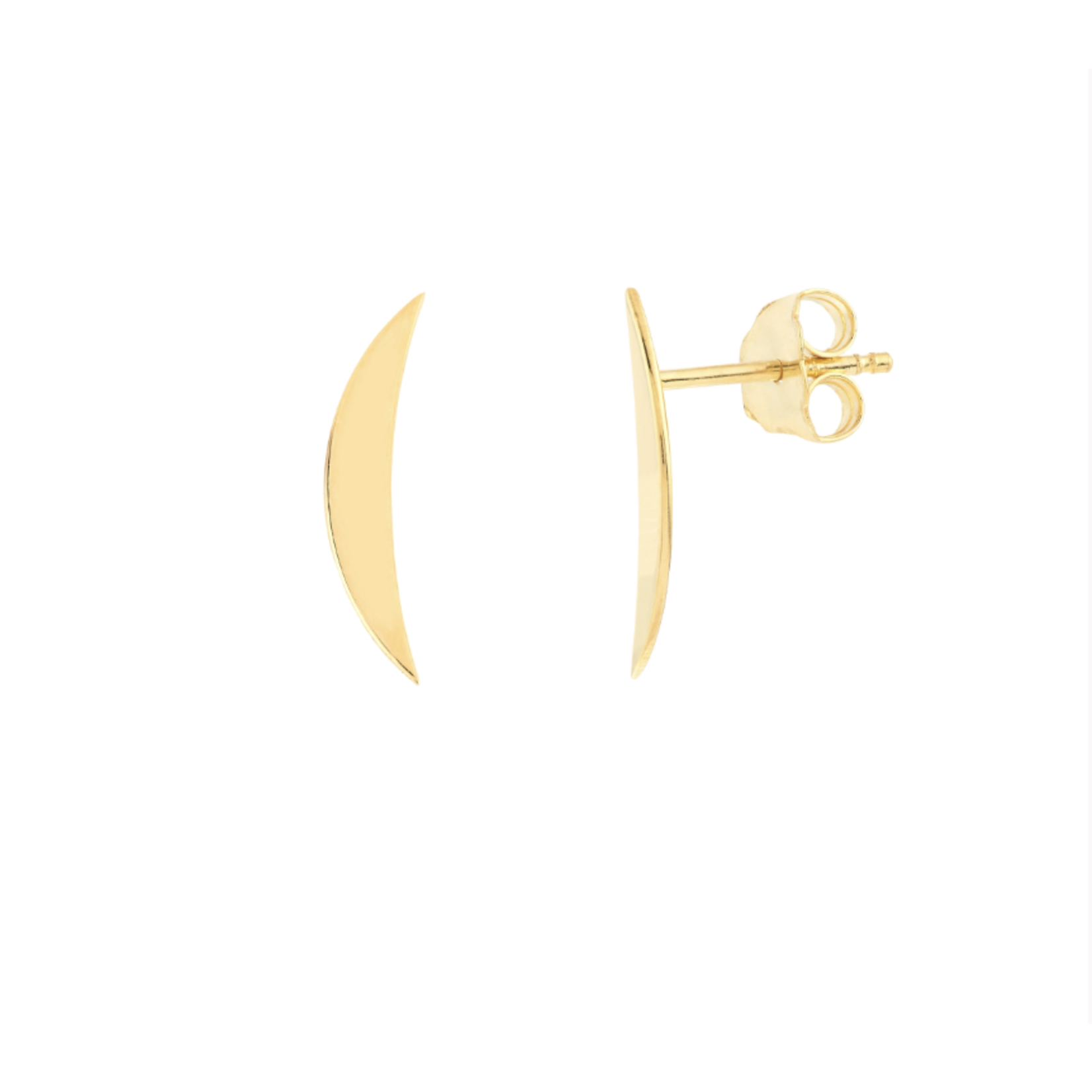 Midas 14K Cresent Moon Earrings