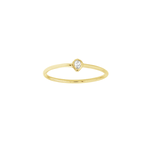 Midas 14K Pear-Shaped Diamond Bezel Ring