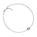 Cape Cod Silver Bead Anklet 9"