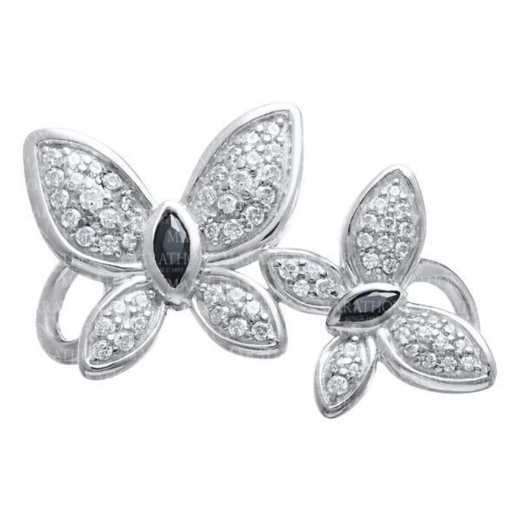 Lestage Ebony & Ivory Butterfly