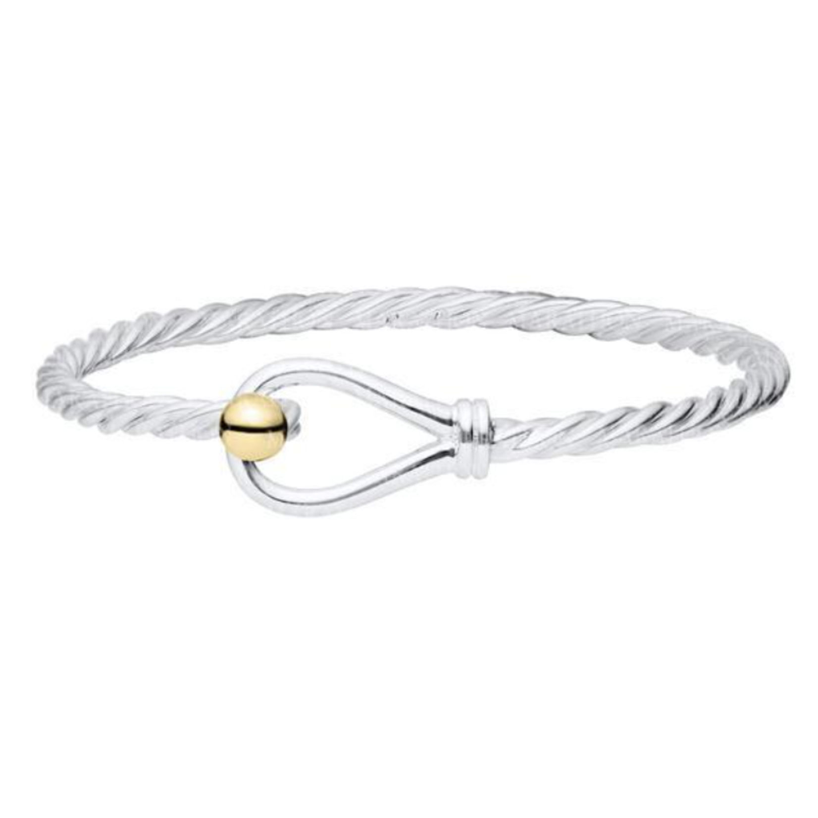 Lestage 14K Bead Twist Wire Loop Bracelet