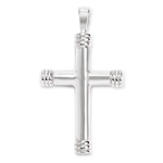 D'Amico Extra Large End Cap Cross Pendant
