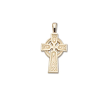 D'Amico 14K Yellow Gold Medium Celtic Cross Pendant