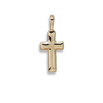 D'Amico 14K Yellow Gold Angled Baby Cross