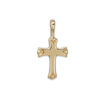 D'Amico 14K Yellow Gold Ball Accented Baby Cross