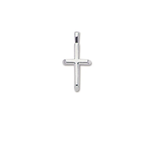D'Amico Sterling Silver Small Half Round Cross Pendant