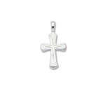 D'Amico Sterling Silver Small Flair Cross Pendant