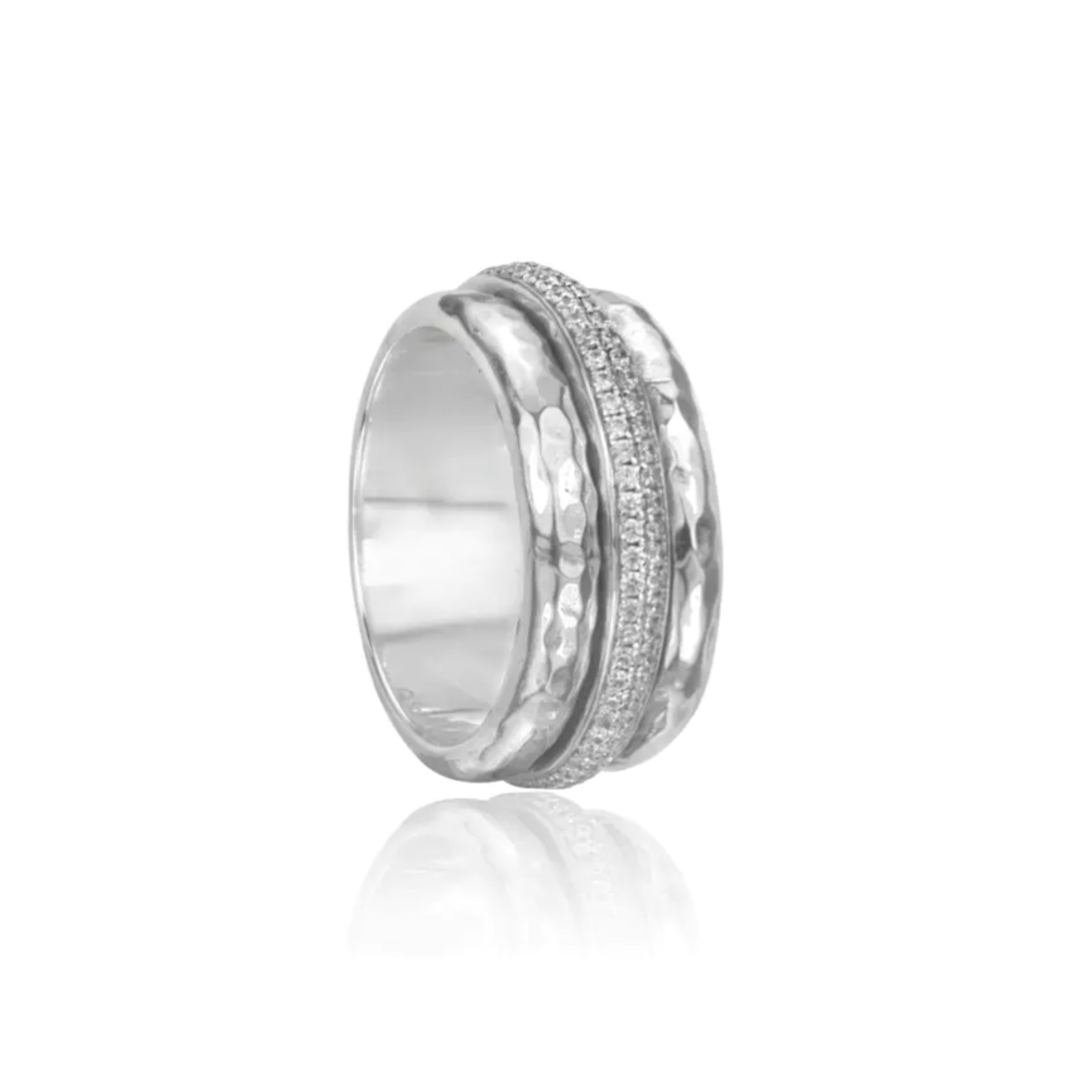 Reflections CZ Spin Ring