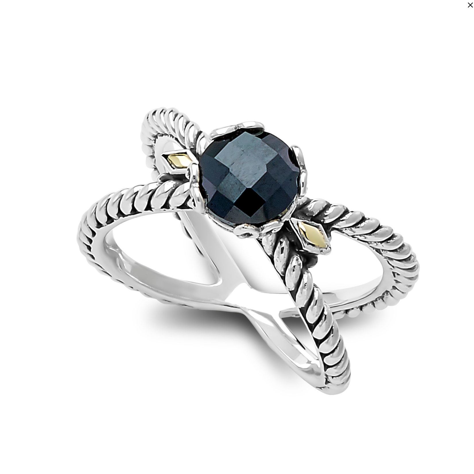 Samuel B. Genuine Stone Black Spinel Ring