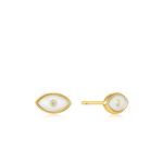Ania Haie 14K Gold Plated Evil Eye w/MOP Earrings