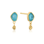 Ania Haie Turquoise Drop Stud Earrings
