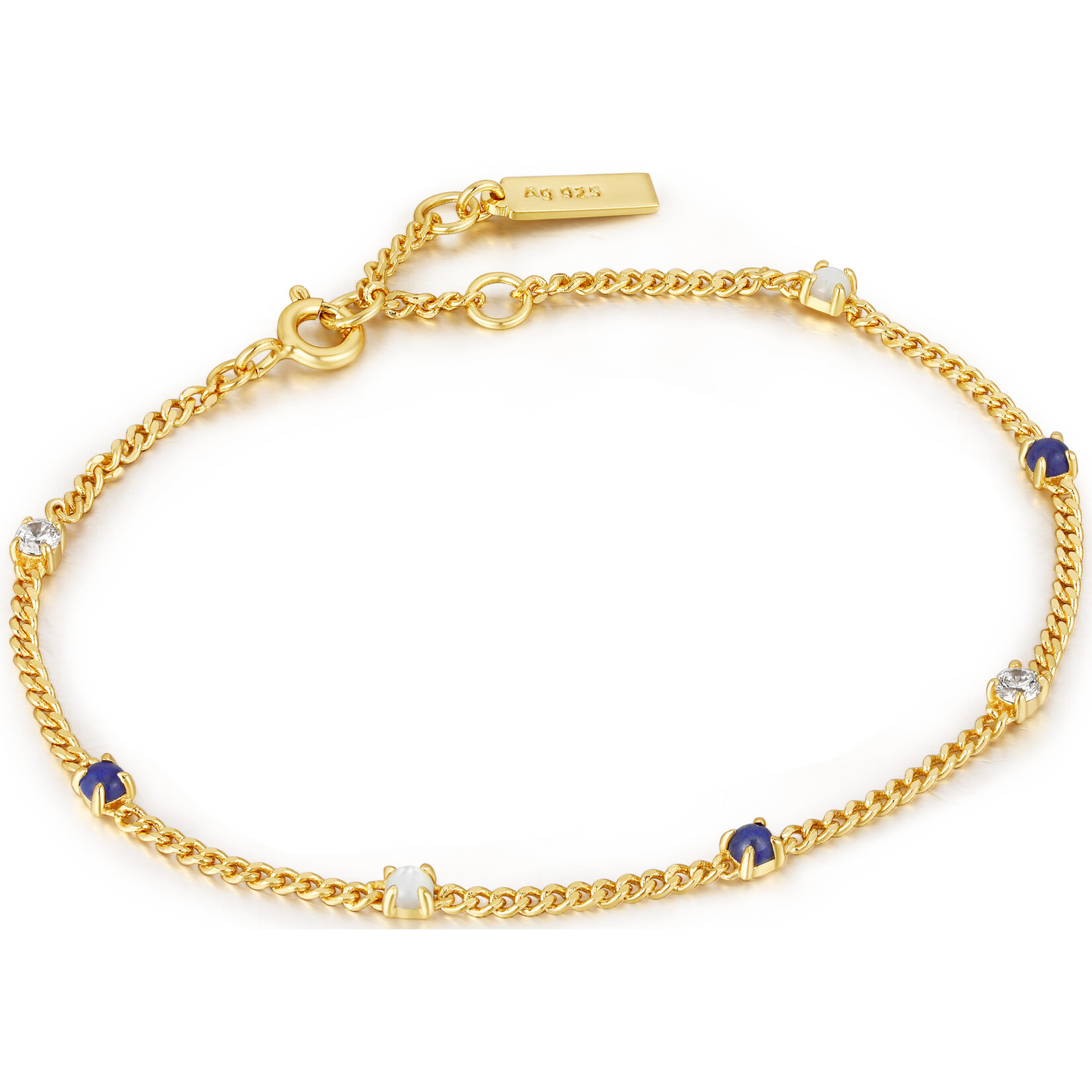 Ania Haie Lapis and MOP Chain Bracelet