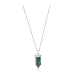 Ania Haie Silver Malachite Point Necklace