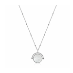 Ania Haie Silver Sunbeam w/MOP Emblem Necklace