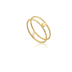 Ania Haie Textured Double Band Ring
