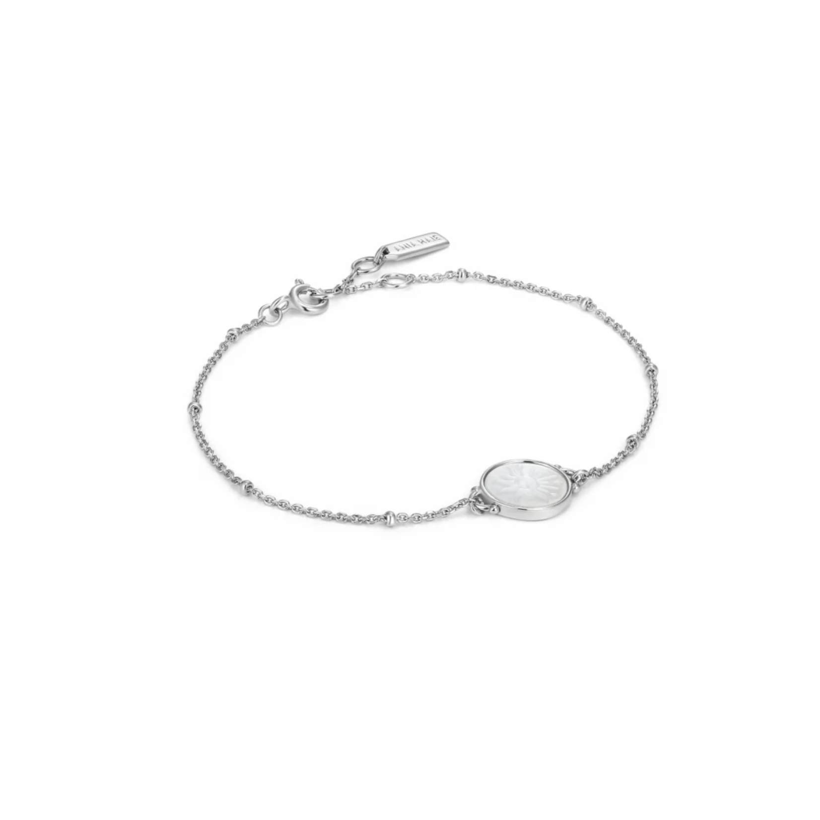 Ania Haie Silver Sunbeam w/MOP Emblem Bracelet