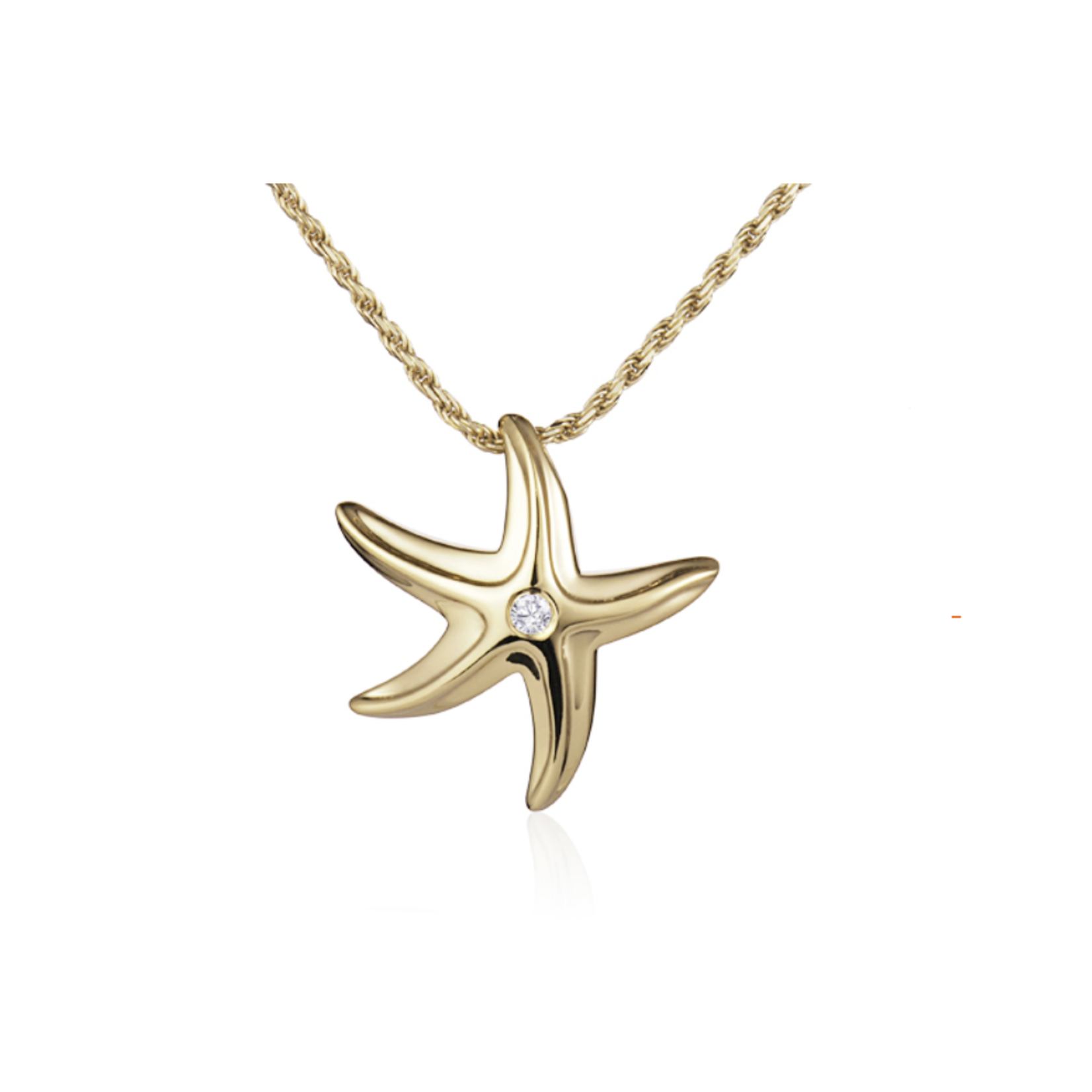 Alamea 14K Yellow Gold w/ Dia. Sea Star Pendant