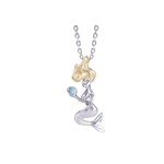 Alamea Sterling Silver & 14K Mermaid w/ Larimar Necklace
