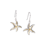 Alamea Sterling Silver & 14K Dancing Starfish Earrings
