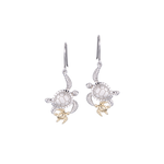 Alamea Sterling Silver & 14K Double Turtle Earrings
