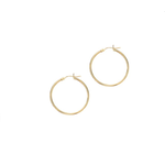 Royal Chain 14K Yellow Gold 1.5x25mm Hoop Earrings