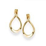 Royal Chain 14K Yellow Gold Drop Freeform Earrings