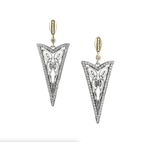 Keith Jack Silver and 10K Gold Butterfly Gateway Earrings