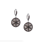 Keith Jack Night & Day Round Flower Earrings