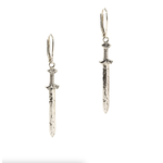 Keith Jack Silver Viking Sword Earrings