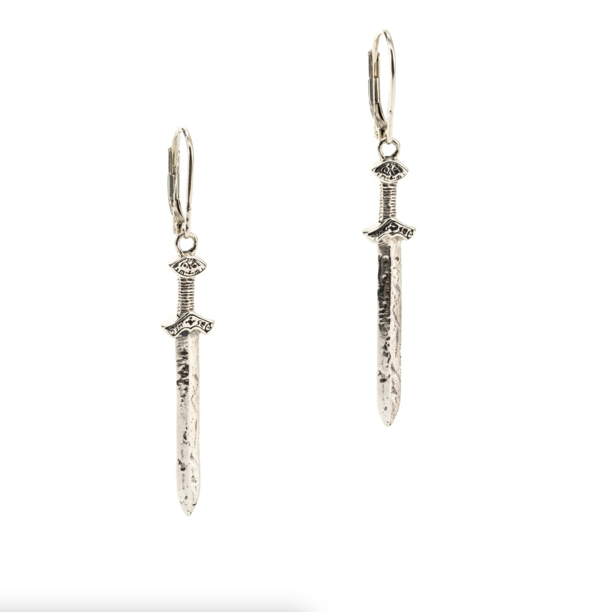 Silver Viking Sword Earrings - Angel Haven Specialty Jewelers