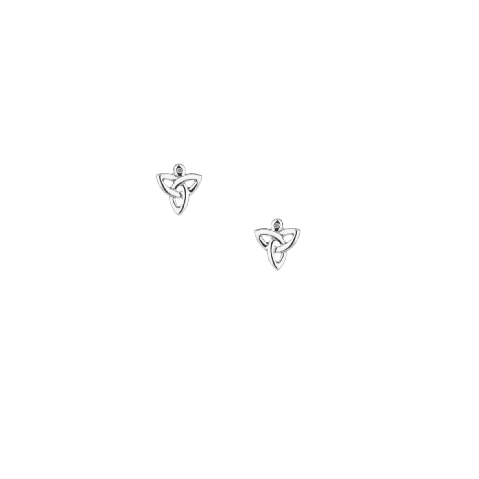 Keith Jack Petite Diamond Trinity Knot Stud Earrings