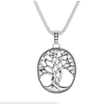 Keith Jack Silver and 18K Gold Tree of Life Necklace