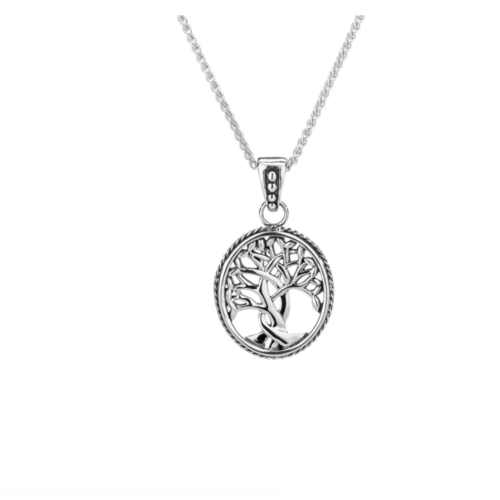 Keith Jack Silver Small Tree of Life Necklace