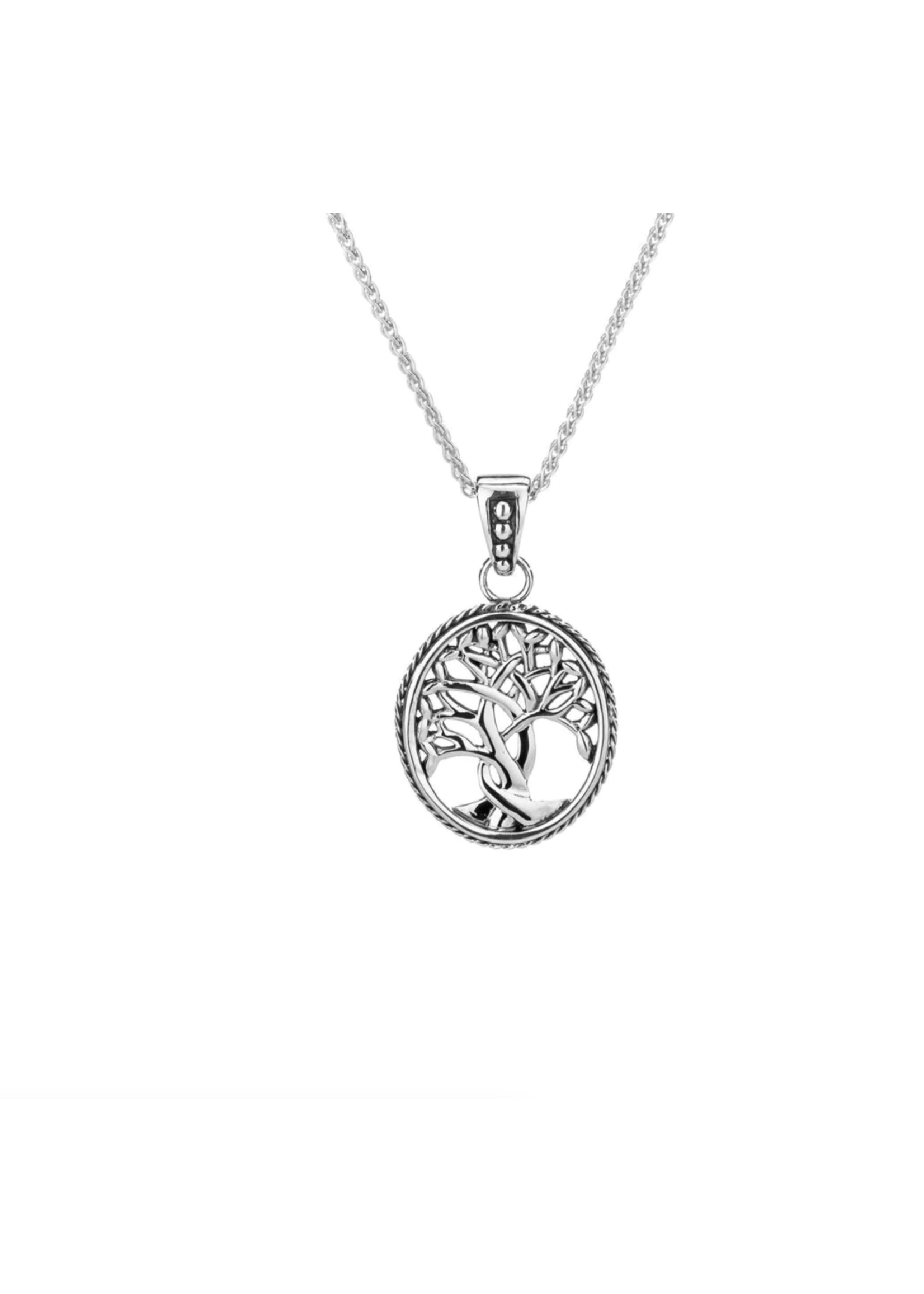 Keith Jack Silver Small Tree of Life Necklace