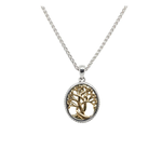 Keith Jack Silver and 10K Gold Petite Tree of Life Necklace