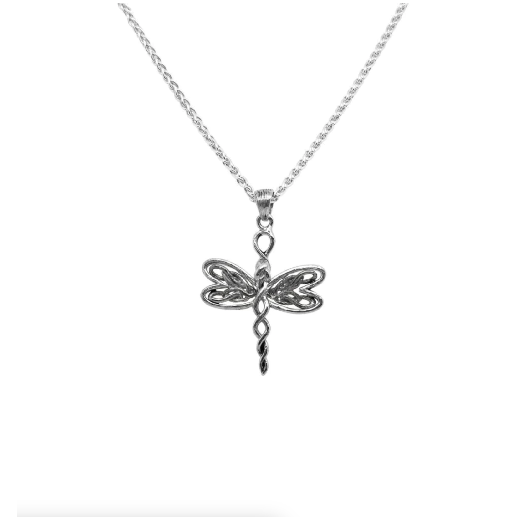 Keith Jack Silver Petite Dragonfly Necklace