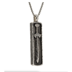 Keith Jack Silver Framed Viking Sword Necklace